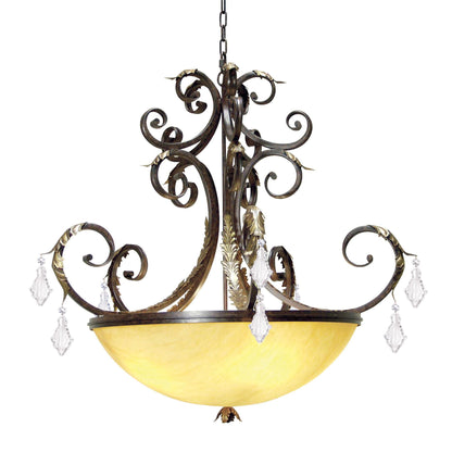 Meyda Lighting Serratina 43 Inch 4 Light Chandelier Cp744332