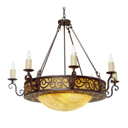 Meyda Lighting Delano 42 Inch 10 Light Chandelier Cp744279