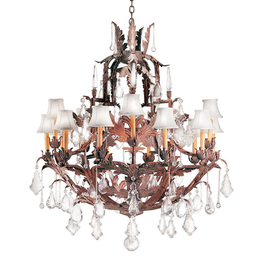 Meyda Lighting French Baroque 36 Inch 16 Light Chandelier Cp744460