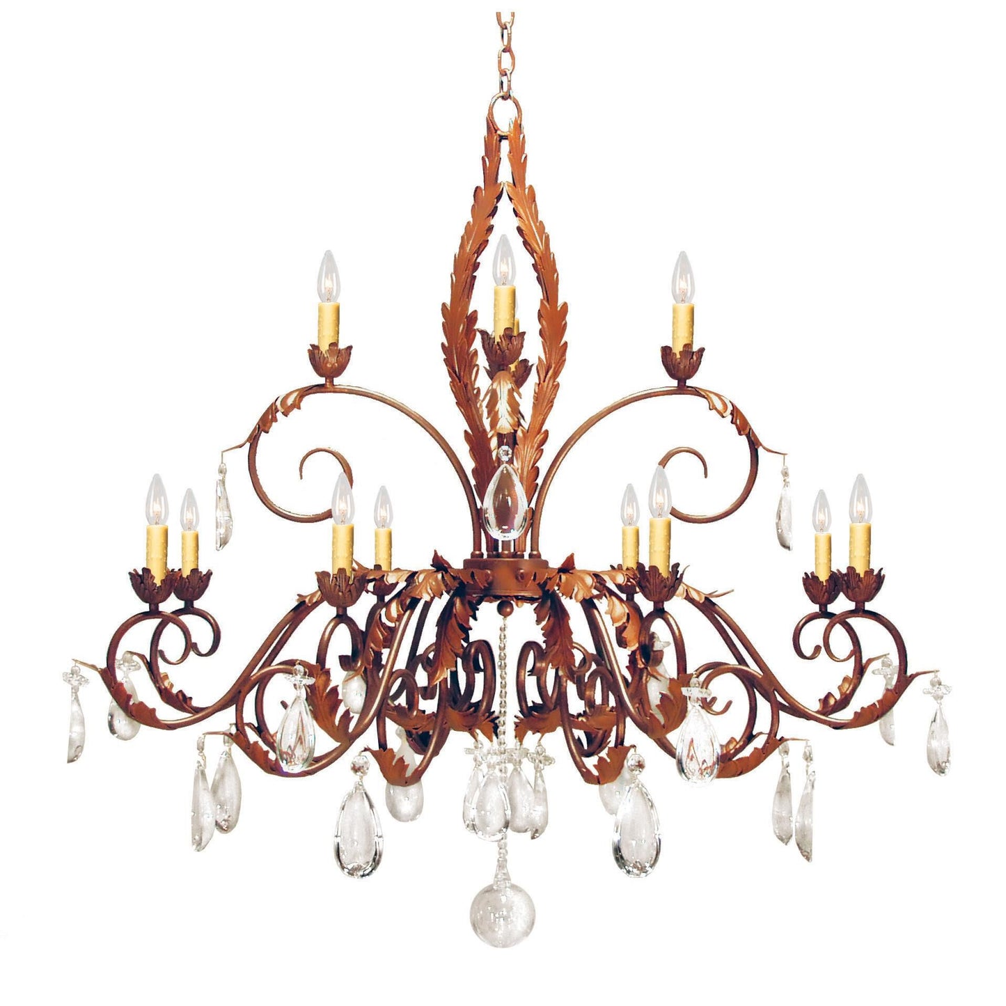 Meyda Lighting Country French 48 Inch 12 Light Chandelier Cp744386