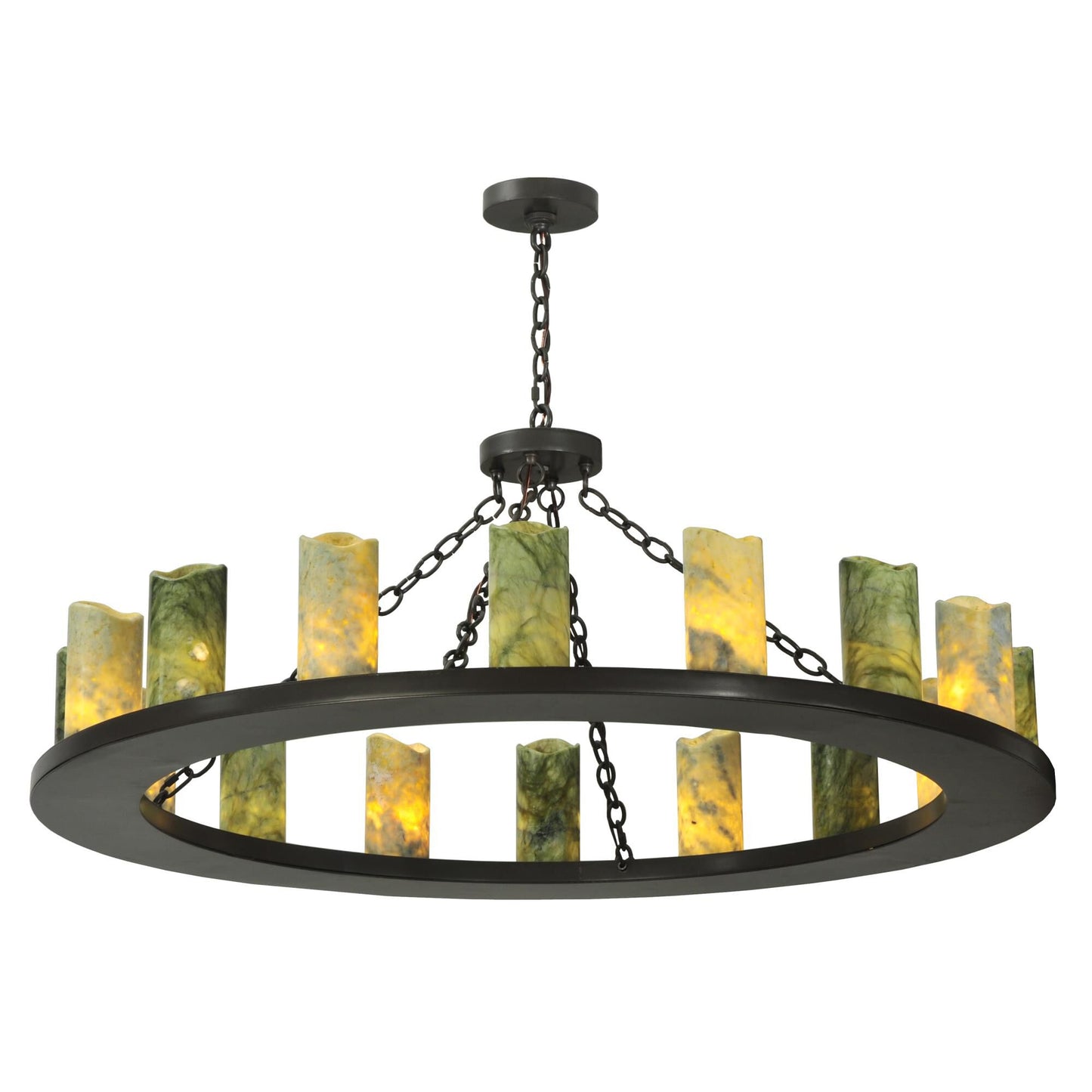 Meyda Lighting Loxley Jadestone 48 Inch 16 Light Chandelier Cp14512