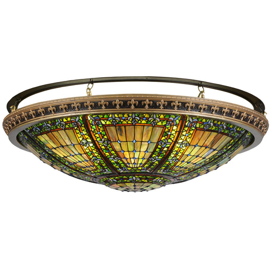 Meyda Lighting Fleur De Lis 43 Inch 8 Light Flush Mount Cp14738