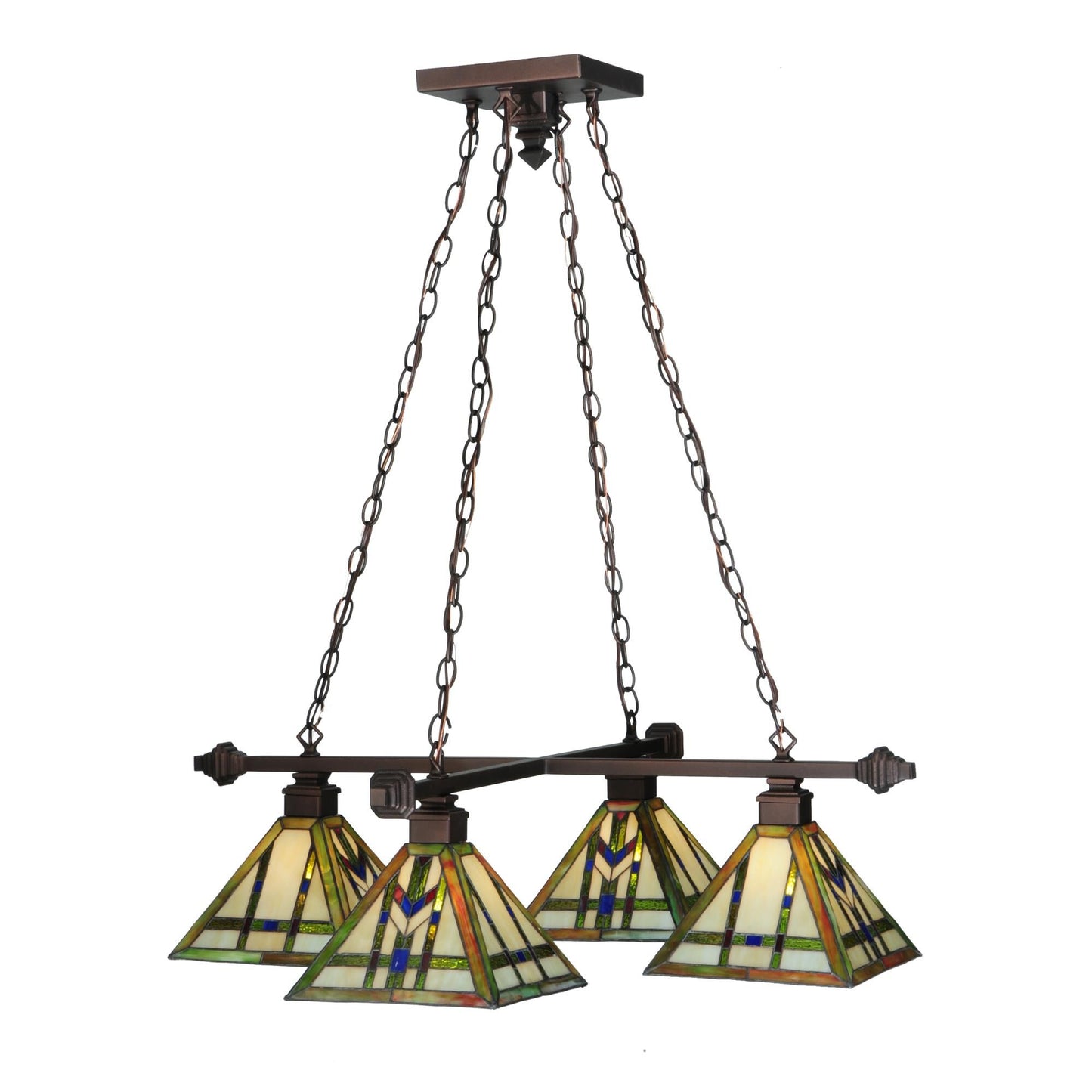 Meyda Lighting Prairie Wheat 51 Inch 4 Light Chandelier Cp14752