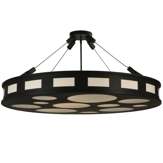 Meyda Lighting Geo 42 Inch 12 Light Semi Flush Mount Cp14770