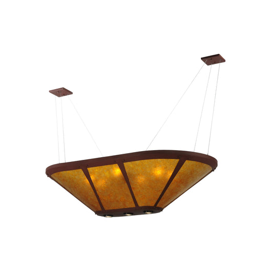 Meyda Lighting Van Erp Amber Mica 50 Inch Large Pendant Cp14982