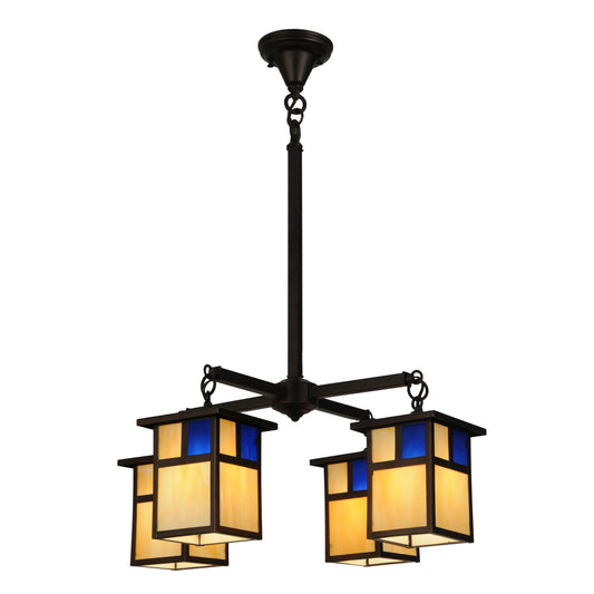 Meyda Lighting Hyde Park T Mission 25 Inch 4 Light Chandelier Cp15062