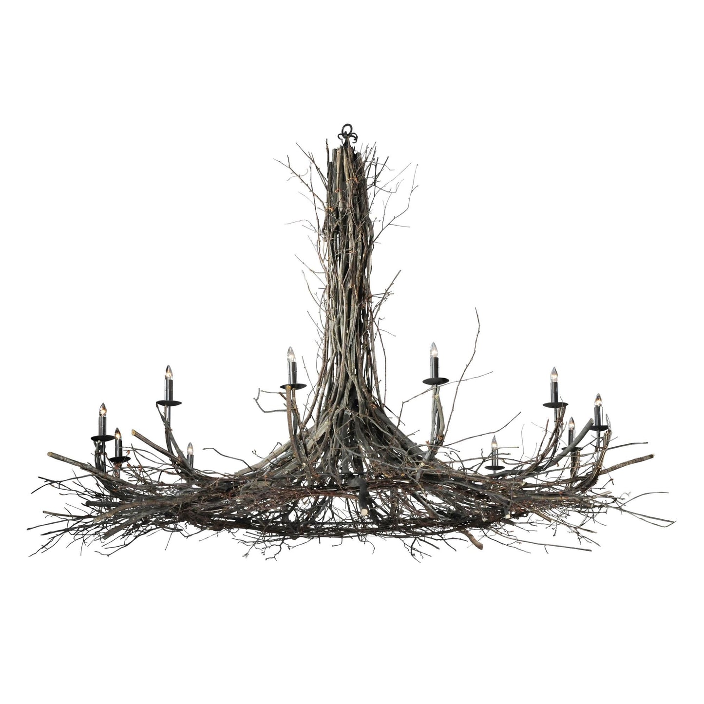 Meyda Lighting Twigs 132 Inch 12 Light Chandelier Cp15224