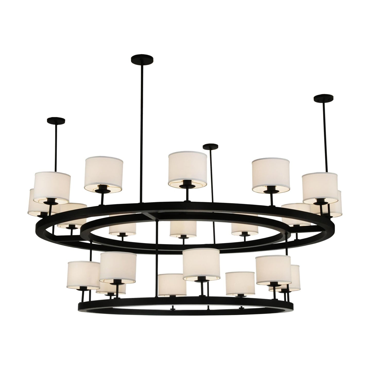 Meyda Lighting Chestnut Hill 81 Inch 20 Light Semi Flush Mount Cp15256