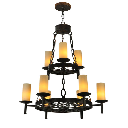 Meyda Lighting Colorado Golf Club 33 Inch 9 Light Chandelier Cp15585