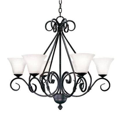 Meyda Lighting Olivia 30 Inch 6 Light Chandelier Cp744177