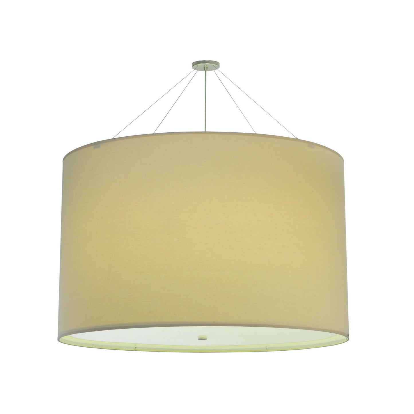 Meyda Lighting Cilindro Natural Linen 54 48 Inch Large Pendant Cp16547