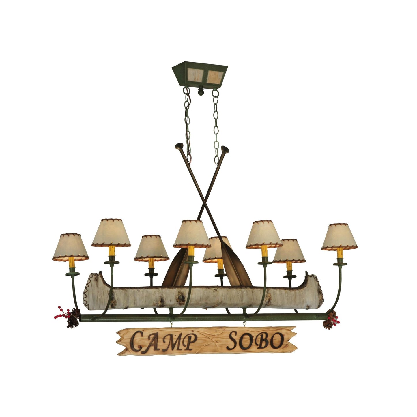 Meyda Lighting Personalized Canoe 51 Inch 8 Light Chandelier Cp16925