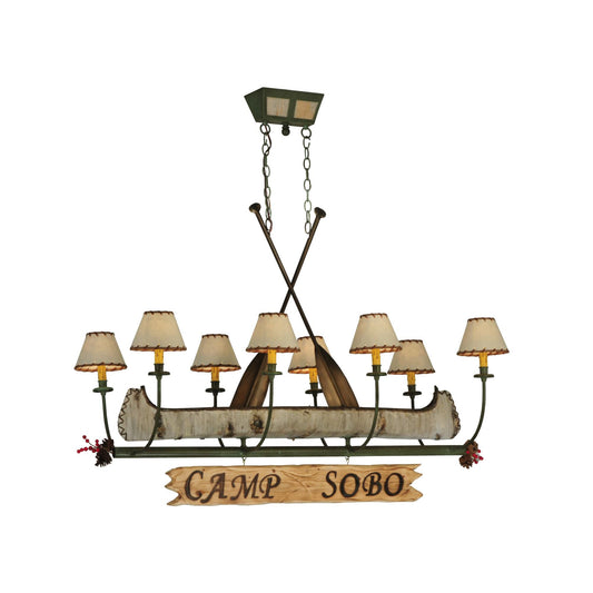 Meyda Lighting Personalized Canoe 51 Inch 8 Light Chandelier Cp16925