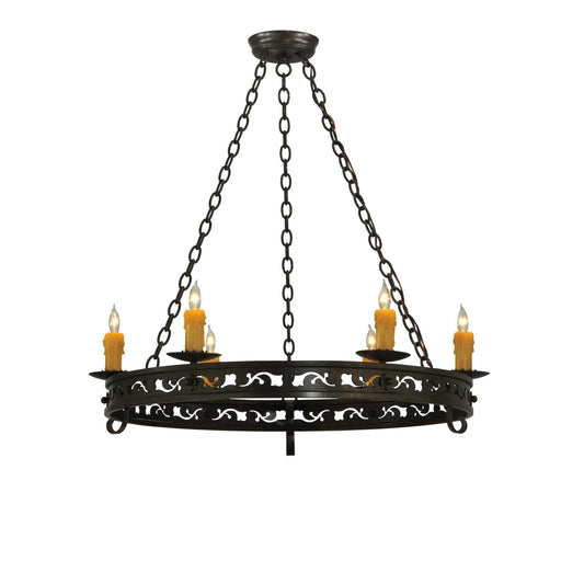 Meyda Lighting Sagebrush 36 Inch 6 Light Chandelier Cp16950