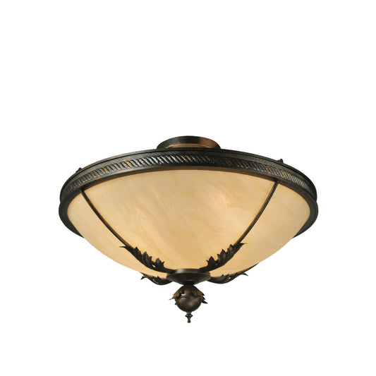 Meyda Lighting Hoja 30 Inch 4 Light Semi Flush Mount Cp17226