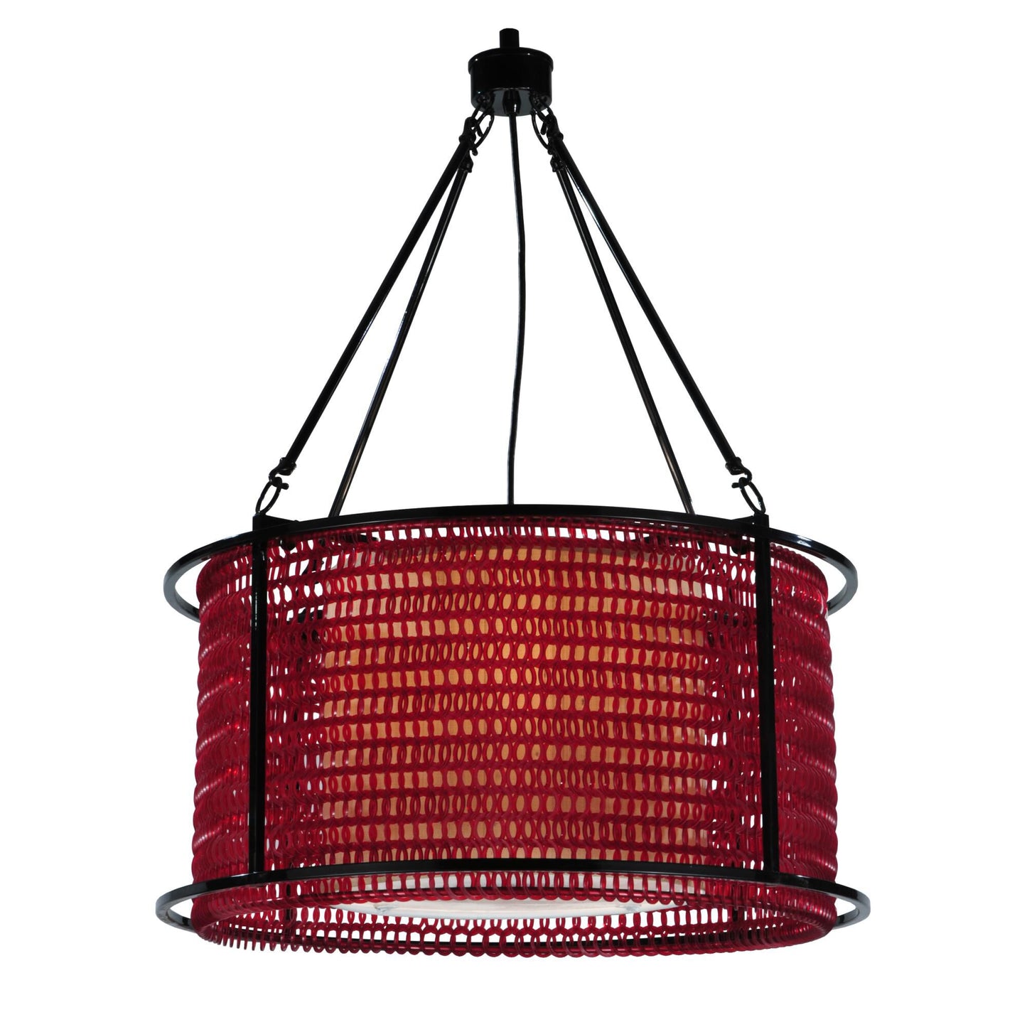 Meyda Lighting Maille Drum 24 Inch Large Pendant Cp17286