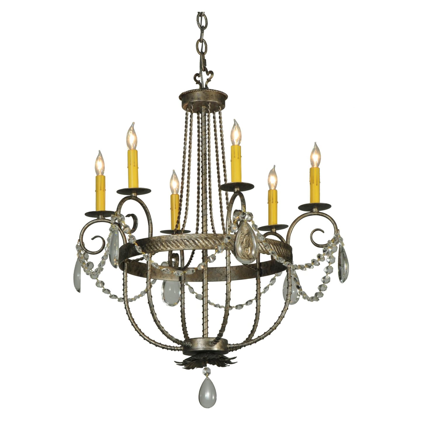 Meyda Lighting Antonia 28 Inch 6 Light Chandelier Cp17369