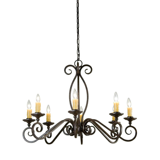 Meyda Lighting Wallis 36 Inch 5 Light Chandelier Cp744139