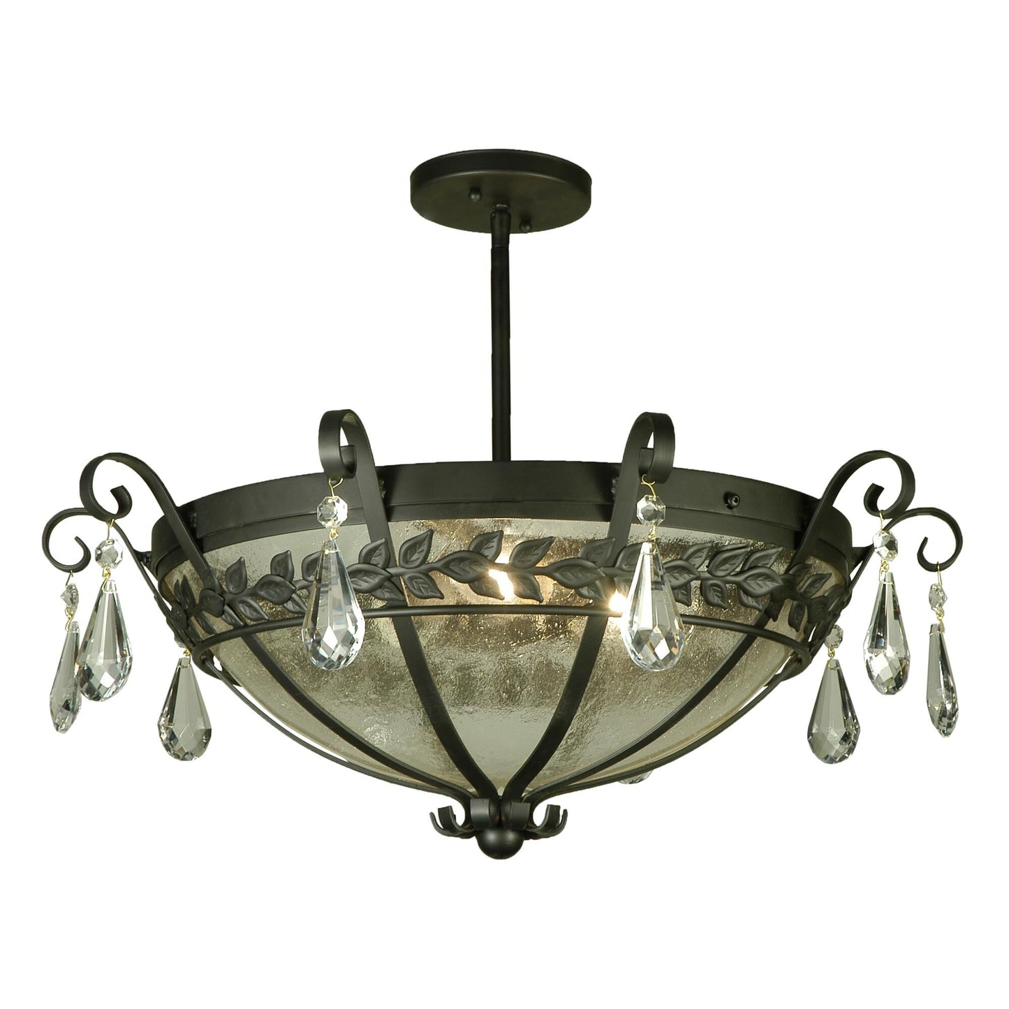 Meyda Lighting Florentine 24 Inch 3 Light Semi Flush Mount Cp17879