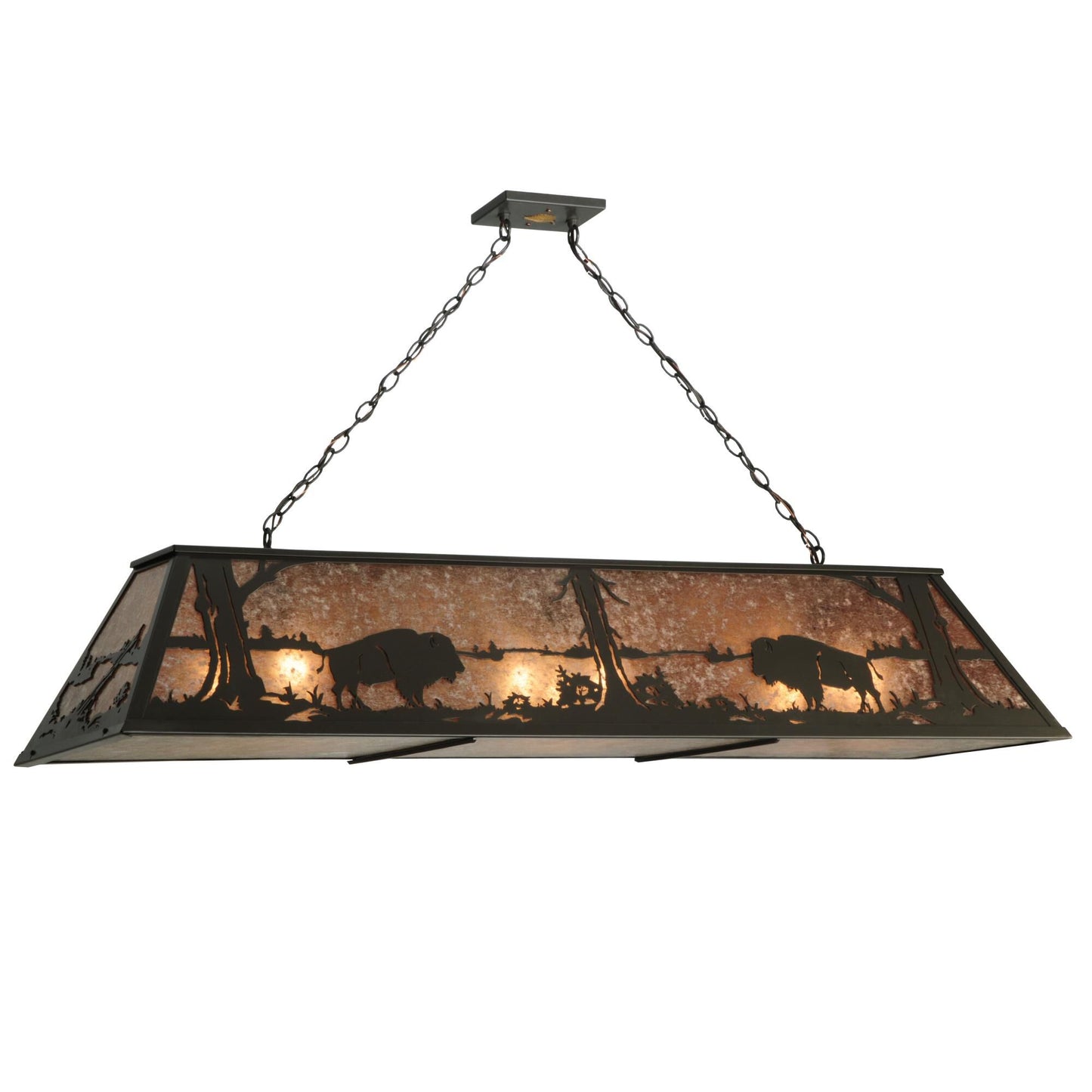 Meyda Lighting Buffalo At Lake 61 Inch 9 Light Linear Suspension Light Cp18095