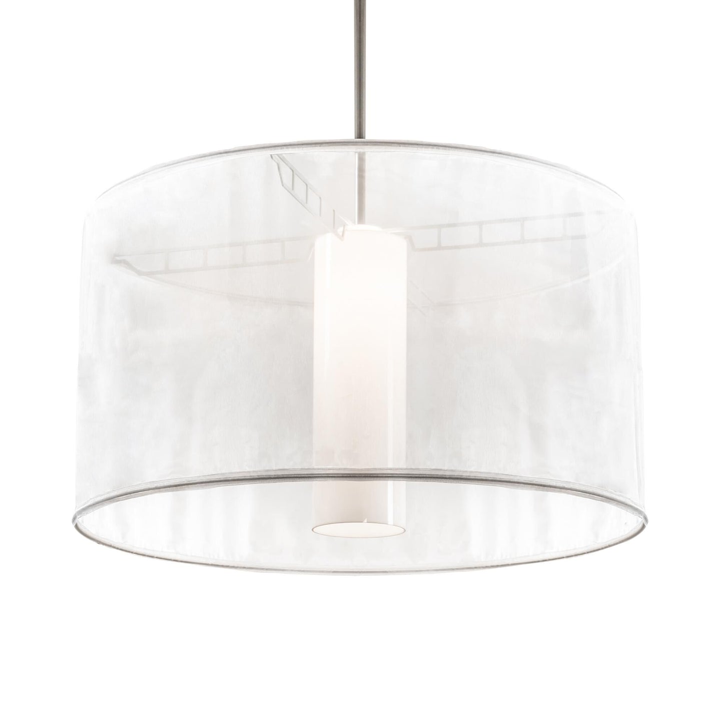 Meyda Lighting Organza White 36 Inch Large Pendant Cp18215