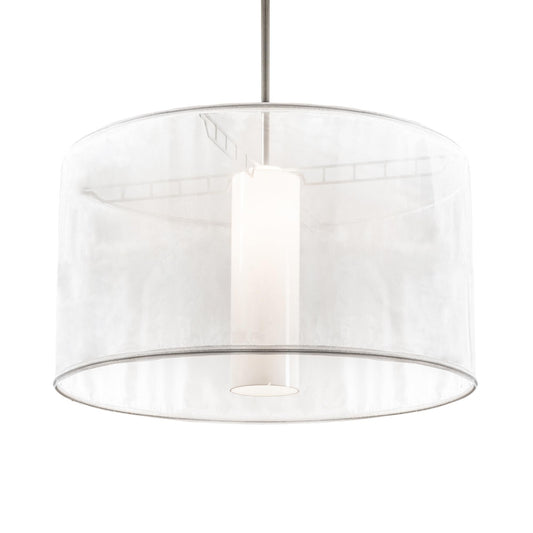 Meyda Lighting Organza White 36 Inch Large Pendant Cp18215