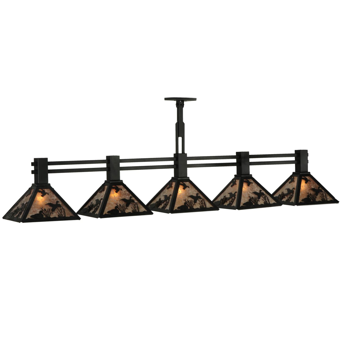 Meyda Lighting Ducks In Flight 75 Inch 5 Light Linear Suspension Light Cp18289