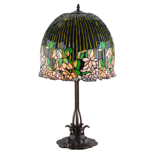 Meyda Lighting Tiffany Flowering Lotus 32 Inch Table Lamp Cp187032