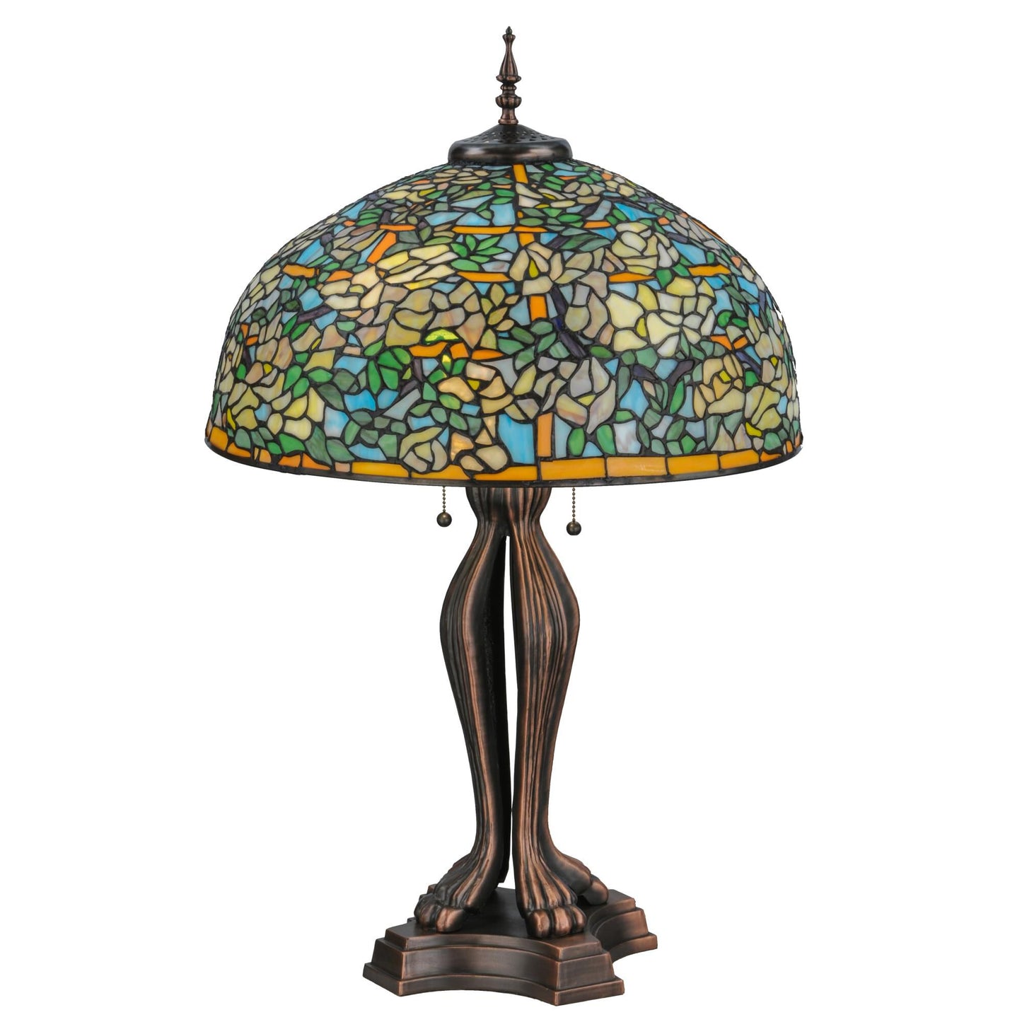 Meyda Lighting Tiffany Laburnum Trellis 36 Inch Table Lamp Cp187056