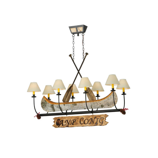 Meyda Lighting Personalized Canoe 50 Inch 8 Light Chandelier Cp18960