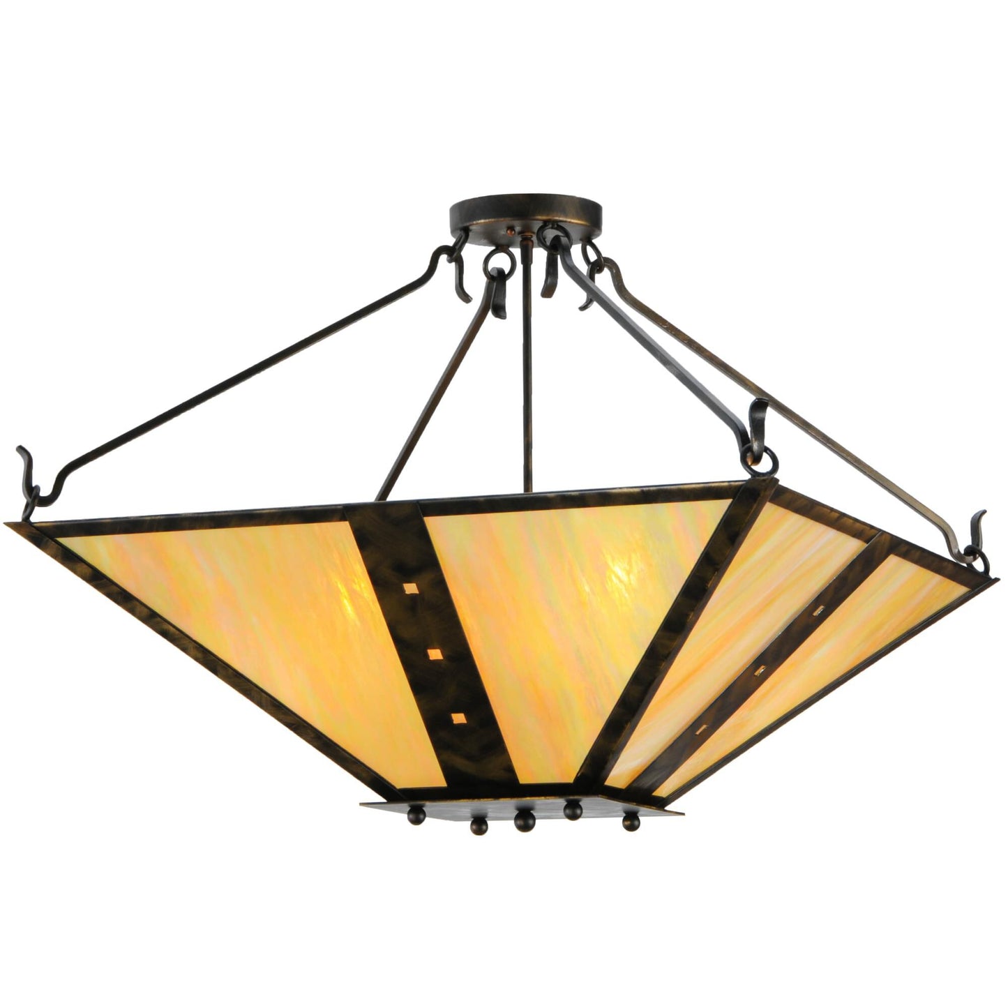 Meyda Lighting 43 Inch 4 Light Semi Flush Mount Cp248258