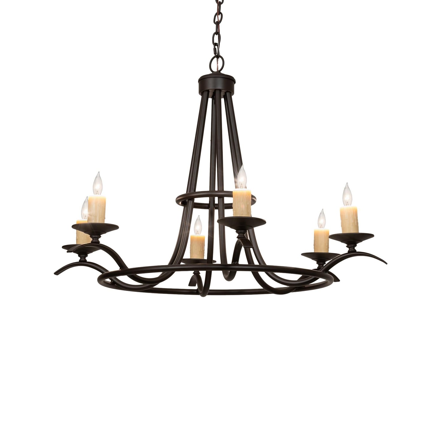 Meyda Lighting 36 Inch 6 Light Chandelier Cp248345