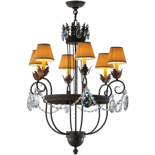 Meyda Lighting 27 Inch 6 Light Chandelier Cp248398