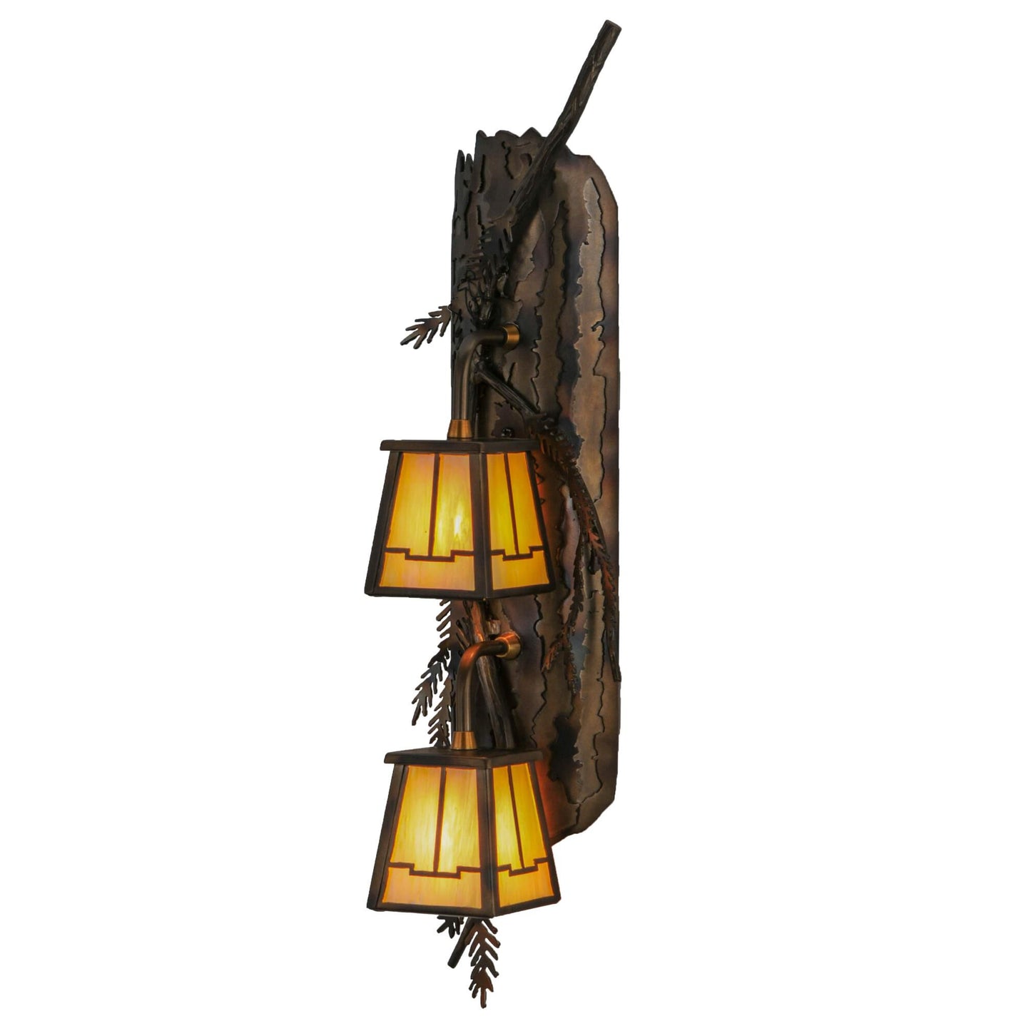 Meyda Lighting Pine Branch Valley View 24 Inch Wall Sconce Cp19849