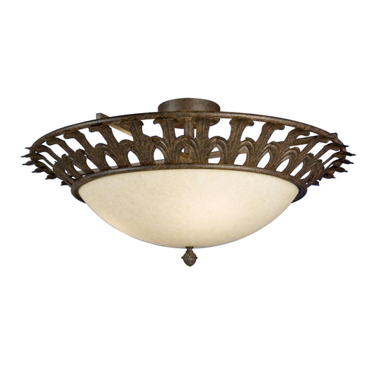 Meyda Lighting Hampton 30 Inch 4 Light Semi Flush Mount Cp746085