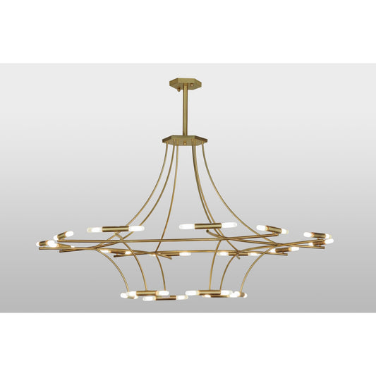 Meyda Lighting 86 Inch 36 Light Semi Flush Mount Cp248854