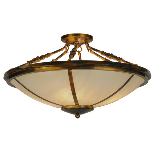 Meyda Lighting 31 Inch 4 Light Semi Flush Mount Cp248899