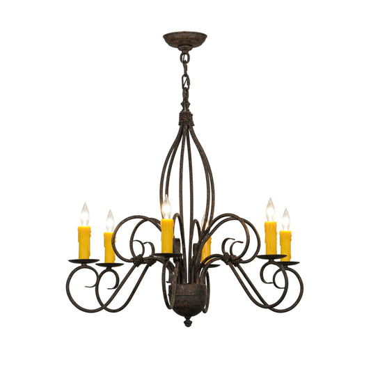 Meyda Lighting 28 Inch 6 Light Chandelier Cp248910