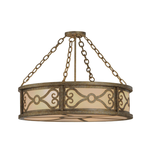 Meyda Lighting 26 Inch 4 Light Semi Flush Mount Cp248983