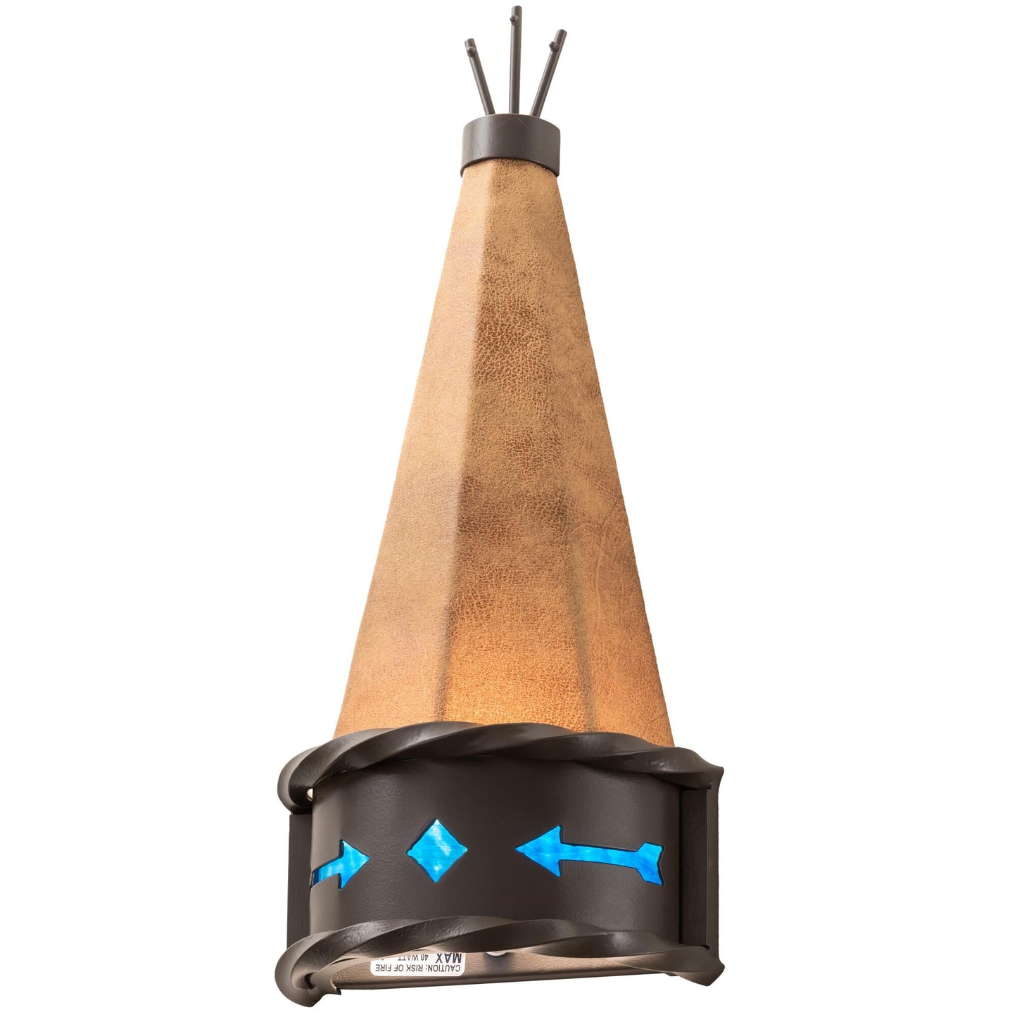 Meyda Lighting Teepee Regalia 18 Inch Wall Sconce Cp20834