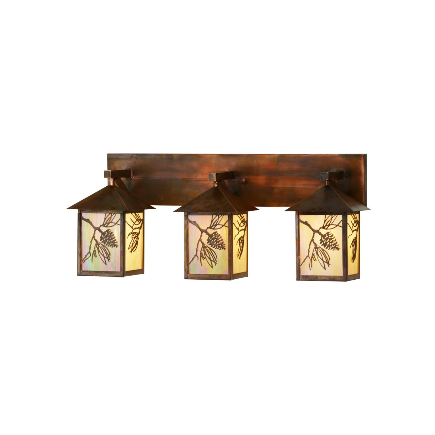 Meyda Lighting Balsam Pine 28 Inch 3 Light Bath Vanity Light Cp21085