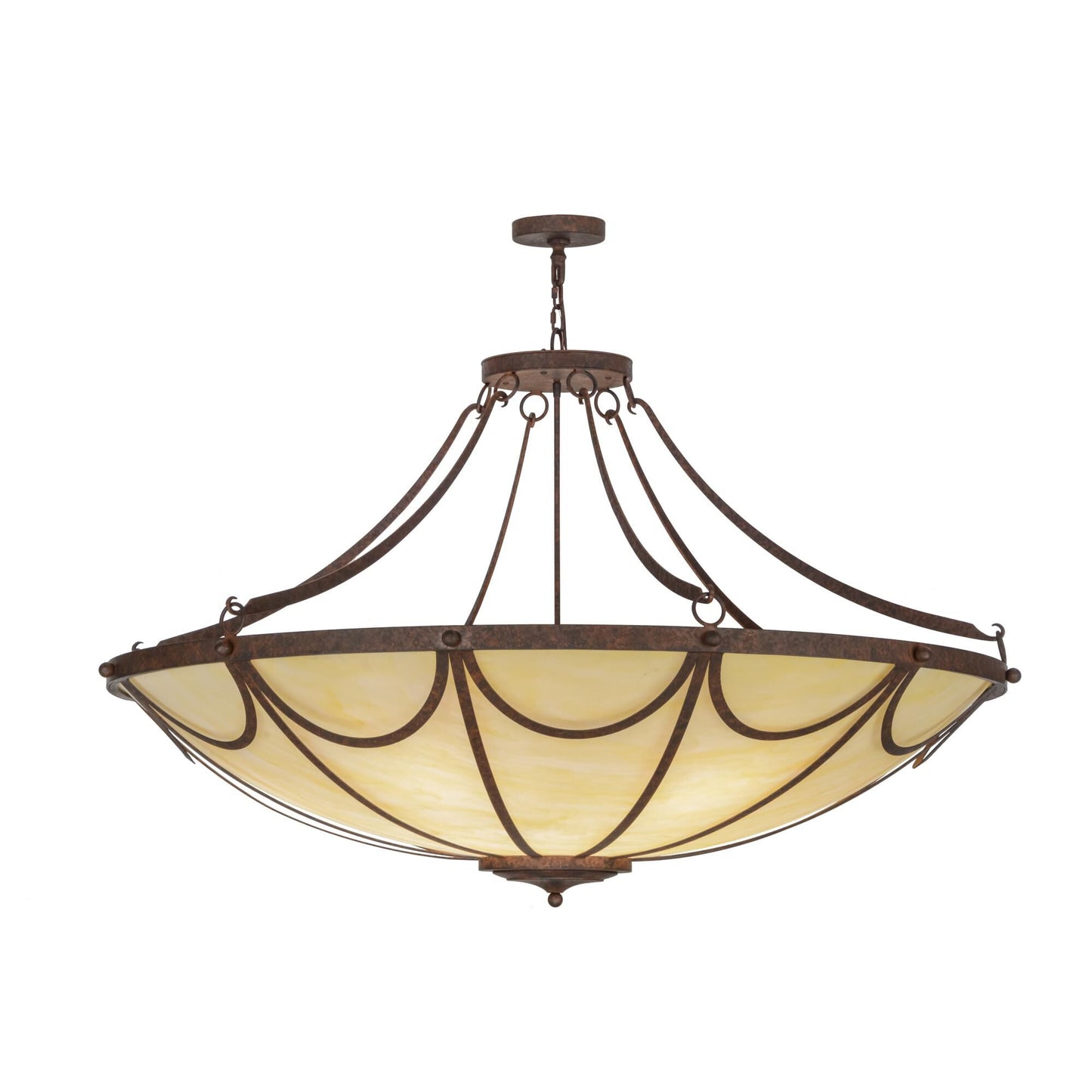 Meyda Lighting 60 Inch 12 Light Semi Flush Mount Cp249213