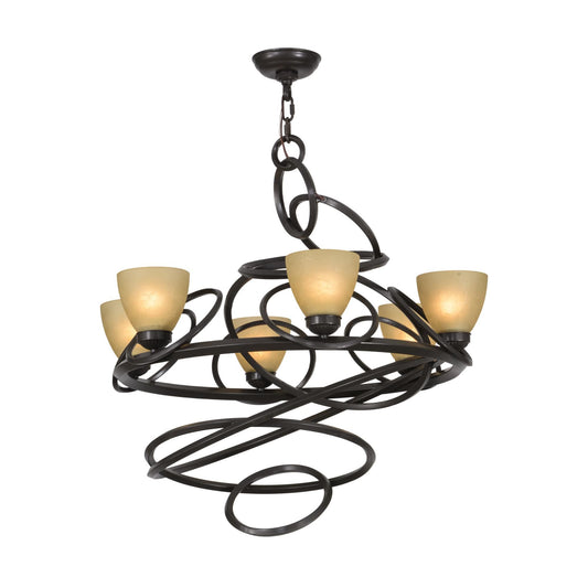 Meyda Lighting 29 Inch 6 Light Chandelier Cp249234