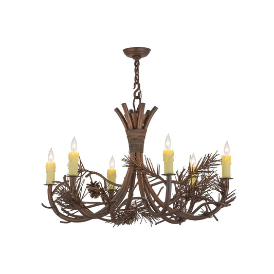 Meyda Lighting 36 Inch 6 Light Chandelier Cp249245