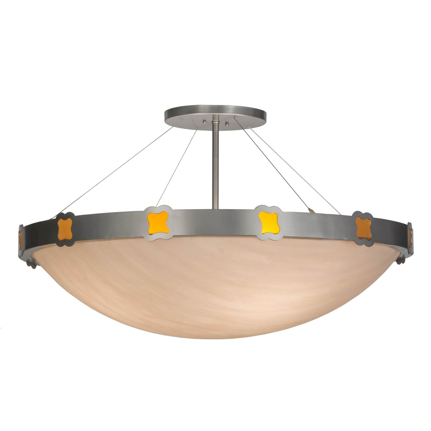 Meyda Lighting 42 Inch 4 Light Semi Flush Mount Cp249252