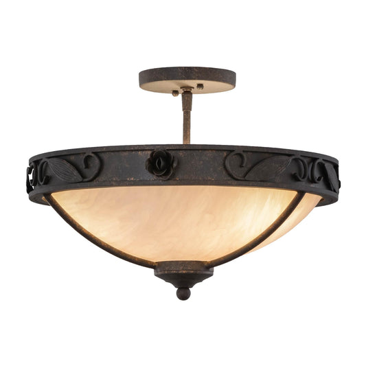 Meyda Lighting 17 Inch 3 Light Flush Mount Cp249329