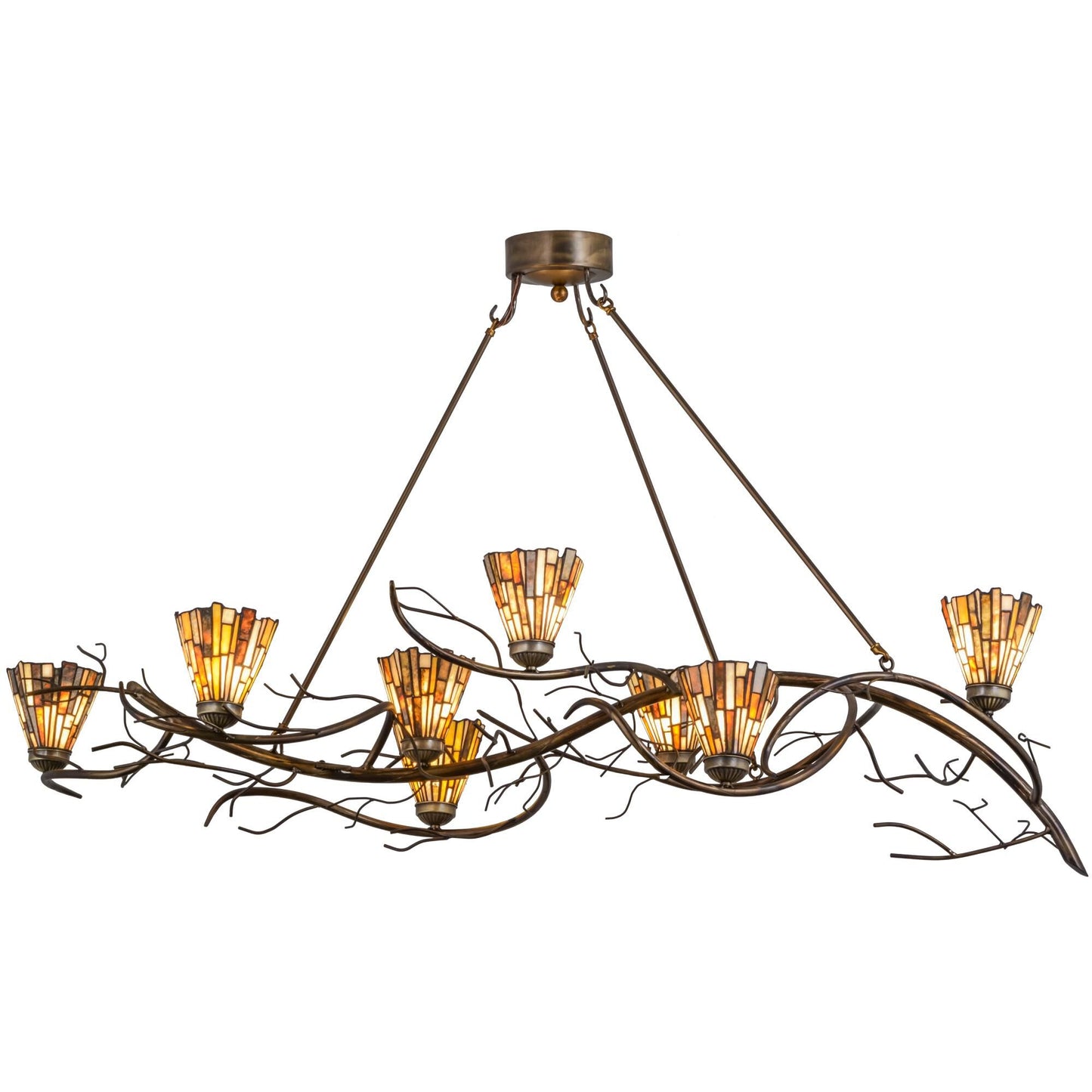 Meyda Lighting 61 Inch 8 Light Semi Flush Mount Cp249479