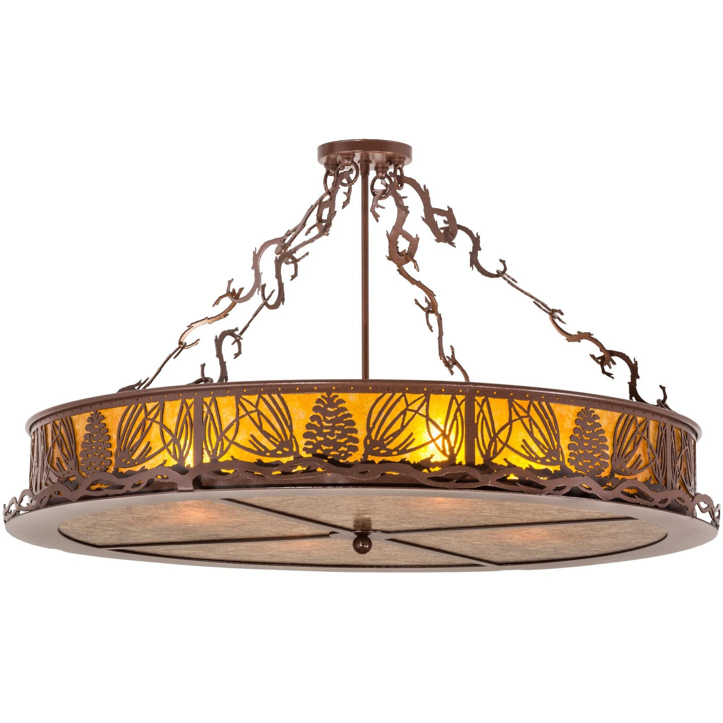 Meyda Lighting 36 Inch 4 Light Semi Flush Mount Cp249754