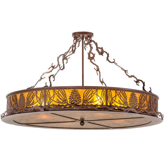 Meyda Lighting 36 Inch 4 Light Semi Flush Mount Cp249754