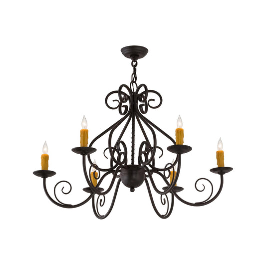 Meyda Lighting 36 Inch 6 Light Chandelier Cp249793